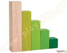 Τουβλάκια Ταξινόμησης Plan Toys  Ξύλινα Παιχνίδια Κατασκευών με Τουβλάκια