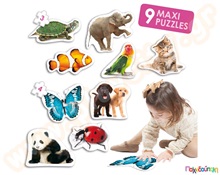 Baby Puzzles - Ζώα  Πλαστικά Εκπαιδευτικά Παζλς