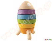 Πύραυλος ταξινόμησης Plan Toys  Εκπαιδευτικά Παιχνίδια με Σχήματα - Μεγέθη - Χρώματα