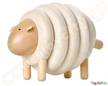 Σύνδεσε το προβατάκι Plan Toys  Εκπαιδευτικά Παιχνίδια με Σχήματα - Μεγέθη - Χρώματα