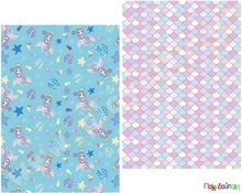 Χαρτόνι matt-line θαλάσσιος κόσμος 50x70 εκ, 250 gr  Χαρτόνια Τυπωμένα