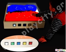 Φωτιζόμενο τραπέζι με αποσπώμενο προστατευτικό άμμου