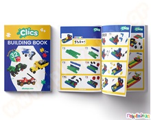 Βιβλίο Κατασκευών Clics (B τόμος)  Πλαστικά Παιχνίδια Κατασκευών Clics - Flexy
