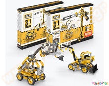 Παιχνίδι Κατασκευών Creative Builder Κατασκευή οχημάτων εργοτάξιου με μοτέρ Σετ 3 μοντέλα  Παιχνίδια Κατασκευών - Μαστορέματα