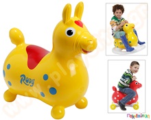 Αλογάκι Αναπήδησης "Rody" κίτρινο  Φουσκωτά Ζωάκια - ΧοπΧοπ