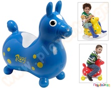 Αλογάκι Αναπήδησης "Rody" μπλε  Φουσκωτά Ζωάκια - ΧοπΧοπ