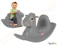 Πλαστική Τραμπάλα Κουνιστό Αλογάκι Γκρι Little Tikes  Παιδικές Τραμπάλες
