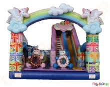 Φουσκωτό Παιχνίδι Τσουλήθρα Candyshop (με 2 blower 1.5HP)  Φουσκωτά Τραμπολίνο