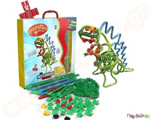 Κατασκευές με Spaghetteez Twist-A-Saurus Rex Σετ 64 τεμάχια  Πλαστικά Παιχνίδια Κατασκευών Clics - Flexy