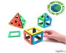 Σετ Μαγνητικών Polydron 32 τεμάχια  Μαγνητικά Παιχνίδια Κατασκευών