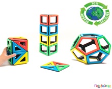 Σετ Επιπλέον Μαγνητικών Σχημάτων Polydron 48 τεμάχια  Μαγνητικά Παιχνίδια Κατασκευών