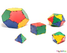 Σετ Γεωμετρικών Στερεών Polydron 50 τεμάχια  Πλαστικά Παιχνίδια Κατασκευών - Οικοδομικό Υλικό