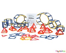 Σετ Πρίσματος και Πυραμίδας Πλαισίων Polydron 121 τεμάχια  Πλαστικά Παιχνίδια Κατασκευών - Οικοδομικό Υλικό