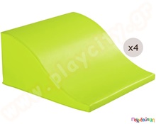 Σετ Κύματα Ισορροπίας 4 τεμαχίων πράσινα  Soft Play - Αφρώδη Σχήματα