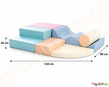 Σετ "Soft Play Explorer" απαλό παστέλ  Soft Play - Αφρώδη Σχήματα