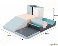 Σετ soft play discoverer, απαλό παστέλ