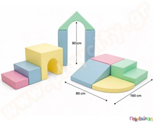 Σετ "Soft Play Creativity" απαλό παστέλ  Soft Play - Αφρώδη Σχήματα