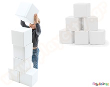 Σετ 6 κύβων "Soft Play" λευκό  Soft Play - Αφρώδη Σχήματα