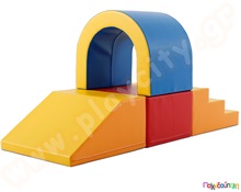 Τούνελ soft play, πολύχρωμο