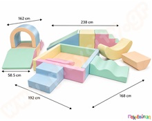 Σετ soft play party, απαλό παστέλ