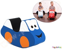 Τραμπάλα soft play αυτοκινητάκι, μπλε