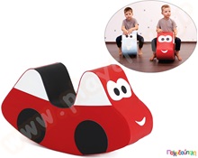 Τραμπάλα soft play αυτοκινητάκι, κόκκινο