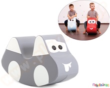 Τραμπάλα soft play αυτοκινητάκι, γκρι