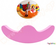 Τραμπάλα soft play buddy, απαλό ροζ  Παιδικές Τραμπάλες