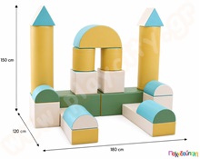 Κάστρο soft play, παστέλ τιρκουάζ