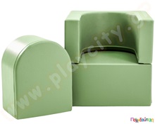 Πολυθρονάκι soft play snoozy, πράσινο  Καθίσματα Πουφ Παιδικά
