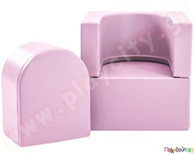 Πολυθρονάκι soft play snoozy, απαλό λιλά  Καθίσματα Πουφ Παιδικά