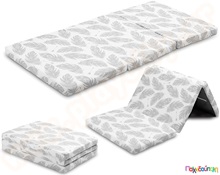 Πτυσσόμενο Βρεφικό Στρώμα Ταξιδιού Supreme Feathers 120x60x5 εκ. με Βαμβακερό Κάλυμμα  Στρωματάκια Ανάπαυσης - Ύπνου Νηπίων