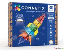 Μαγνητικά Τουβλάκια Κατασκευών Connetix Light Rocket Pack Σετ 30 τεμάχια  Μαγνητικά Παιχνίδια Κατασκευών