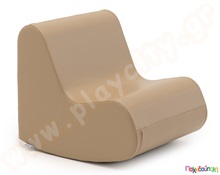 Κουνιστή καρέκλα παρεούλας soft play, γκρι-μπεζ  Μαλακές Γωνιές Νηπιαγωγείων
