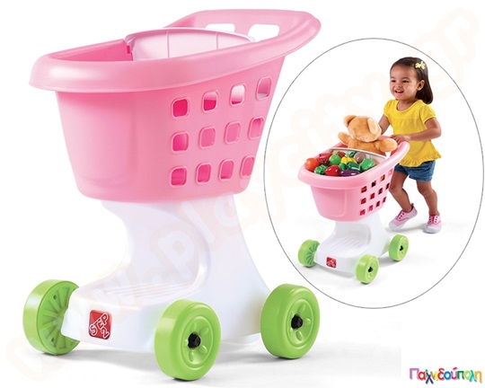 Καρότσι Super Market ροζ Step2