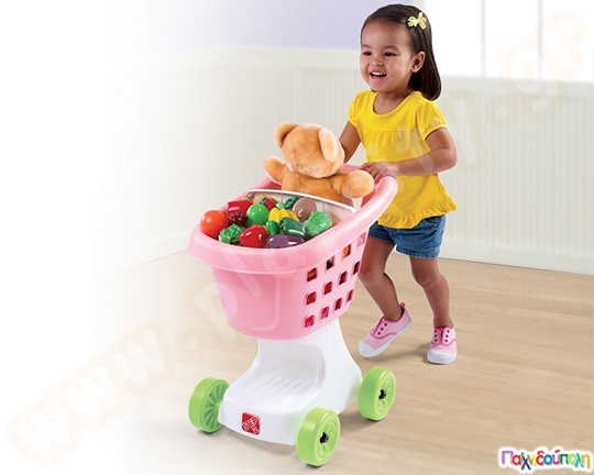 Καρότσι Super Market ροζ Step2