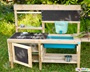 Ξύλινη Κουζίνα Outdoor και Messy Play με Ροή Νερού