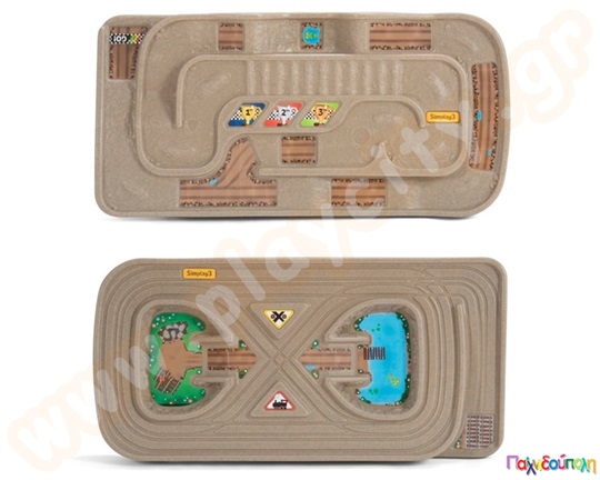 Φορητή Πίστα Οχημάτων Διπλής Όψης "Carry n Go"