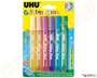 UHU Glitter Glue Shiny 6x10 ml