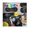 Ολοκληρωμένο σετ ζωγραφικής Metallic της CARIOCA περιλαμβάνει χαρτόνια, μαρκαδόρους, κόλλα ακόμη και ψαλίδι.