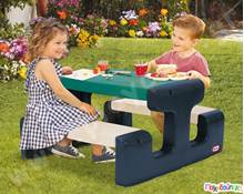 Τραπέζι εξοχής για 4 παιδιά (Ζούγκλα) Little Tikes  Σετ Παιδικά Τραπεζάκια - Καρεκλάκια
