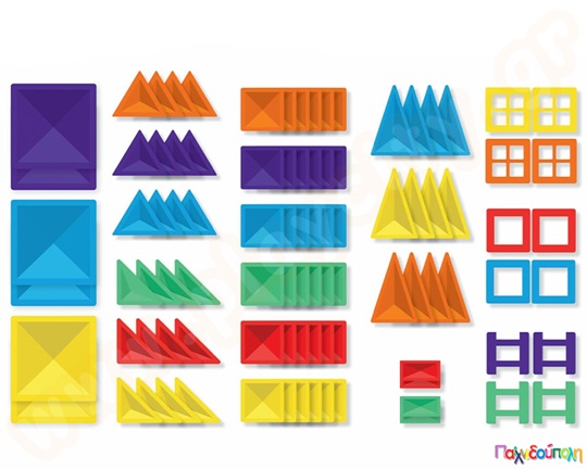 Μαγνητικά τουβλάκια κατασκευών Connetix Creative Pack Σετ 102 τεμάχια