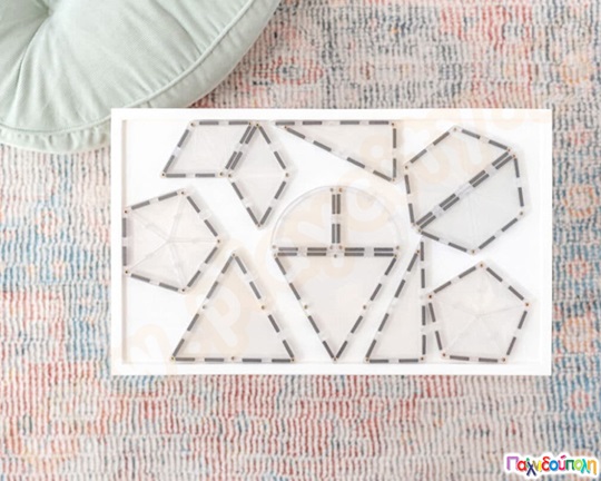 Μαγνητικά τουβλάκια κατασκευών Connetix Clear Shape Expansion Pack Σετ 24 τεμάχια