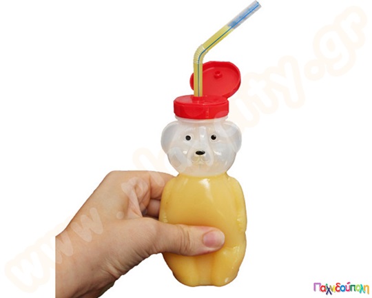 ARK μπουκάλι αρκούδα με καλαμάκι 230 ml