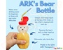 ARK μπουκάλι αρκούδα με καλαμάκι 230 ml