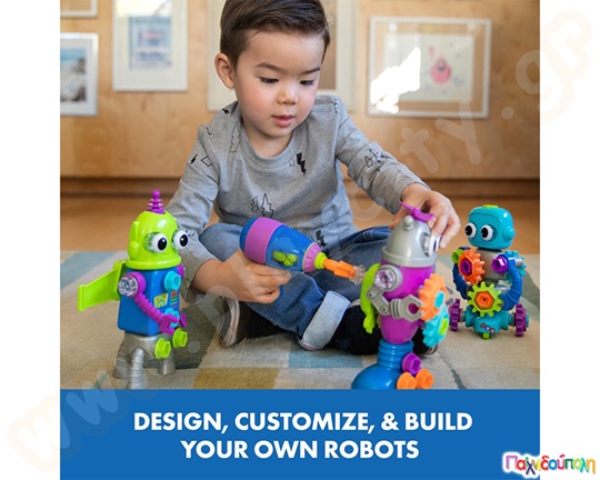 Εκπαιδευτικό παιχνίδι STEM Design and Drill Εργαστήριο ρομπότ - Robot Workshop