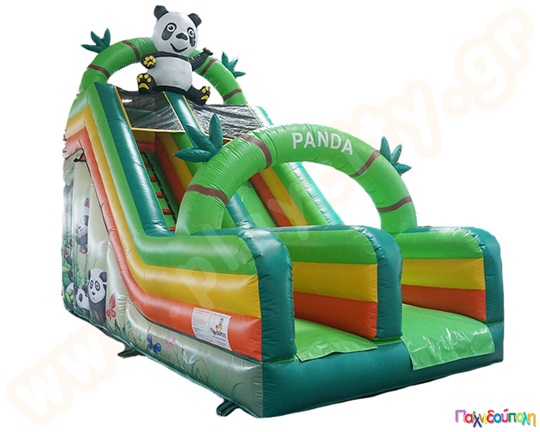 Φουσκωτό Παιχνίδι Panda με Τσουλήθρα (με 1 blower 2HP)