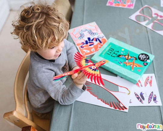 Κατασκευές με Χαρτόνι 3D Ιπτάμενα 1,2,3 FLY! Les Ateliers