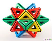 Σετ Super Τάξης Μαγνητικών Polydron 184 τεμάχια  Μαγνητικά Παιχνίδια Κατασκευών
