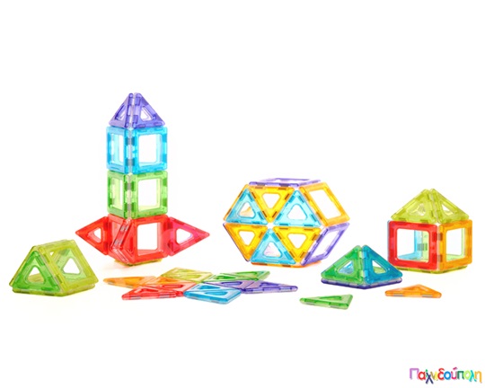 Διαφανές Μαγνητικό Polydron 64 τεμάχια